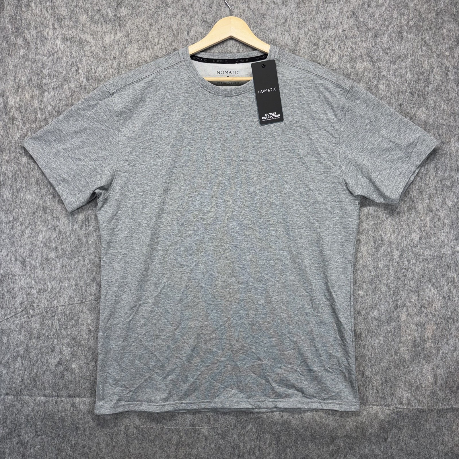 Nomatic Outset T-Shirt Men's Xl Gray Short Sleeve 4-Way Stretch — image 2 of 8